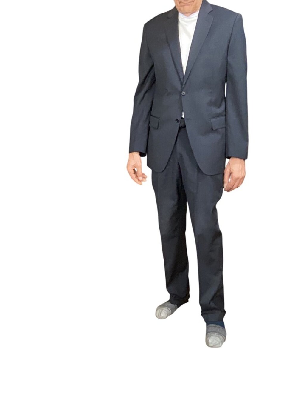 Mens Piattelli Barneys New York Italian Wool Suit Comero Super 100s Gray Size 40